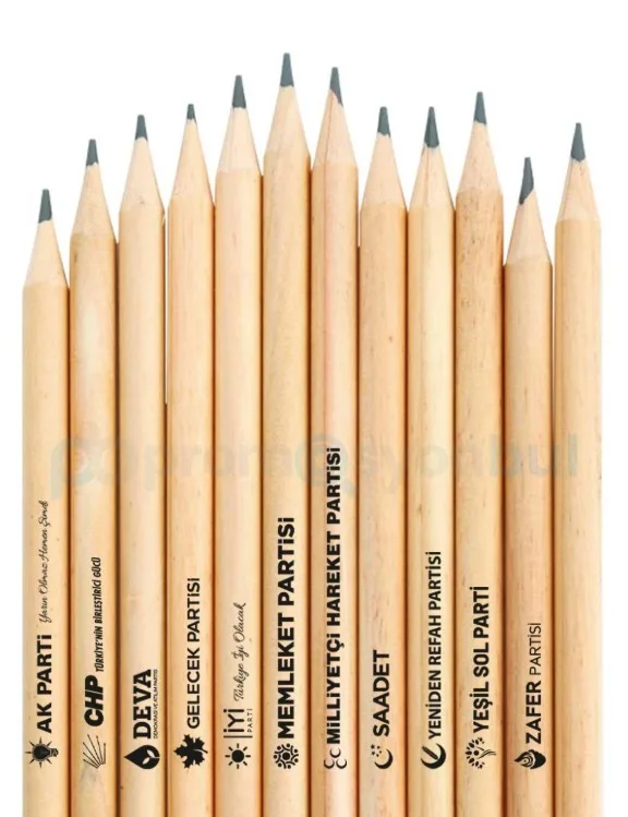 Doğal Ahşap Kurşun Kalem